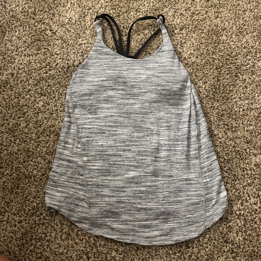 lululemon moment to movement 2 in 1 tank tiger space dye